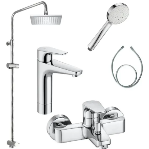 Roca Atlas D4: 1+4+6+7+8 龍頭套裝 (5A3090C0N+5A0290C0N+5B2350C00+AP00033100+5BG113C0N+5B2515C0N)